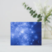 Carte Postale Explosion de Galaxie Bleu Cobalt (Debout devant)