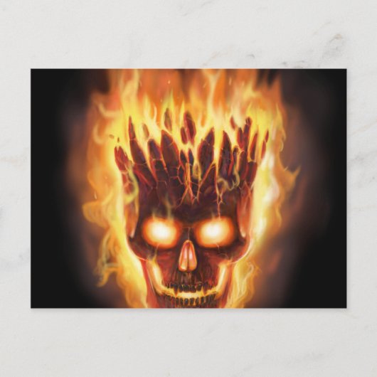 Carte Postale Explosion de la tête d'os (Devant)