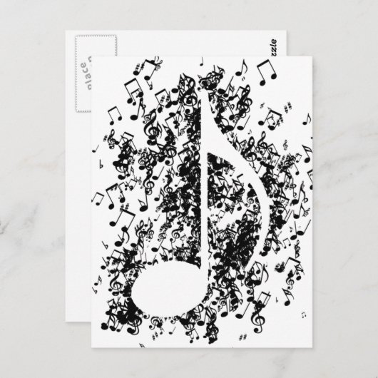 Carte Postale Explosion de note (Devant / Derrière)