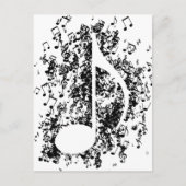 Carte Postale Explosion de note (Devant)