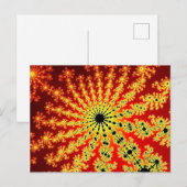 Carte Postale Explosion d'étincelles de feu (Devant / Derrière)
