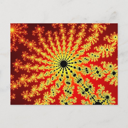 Carte Postale Explosion d'étincelles de feu (Devant)