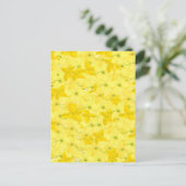 Carte Postale Explosion Florale Jaune Total (Debout devant)
