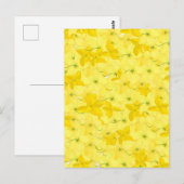 Carte Postale Explosion Florale Jaune Total (Devant / Derrière)