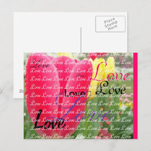 Carte Postale Explosion printanière (Devant / Derrière)