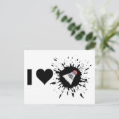 Carte Postale Explosive I Love Badminton (Debout devant)