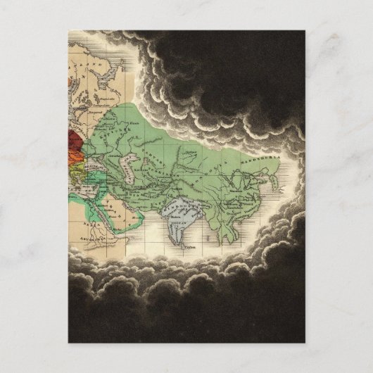 Carte Postale Exposer l'Empire de Kublai Khan 1294 après J.-C. (Devant)