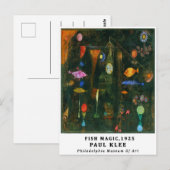 Carte Postale Exposition Bauhaus Paul Klee Fish Magic (Devant / Derrière)