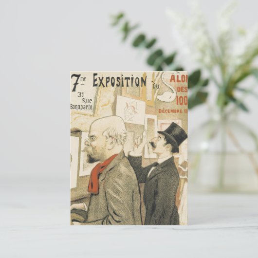 Carte Postale Exposition d'art français (Debout devant)