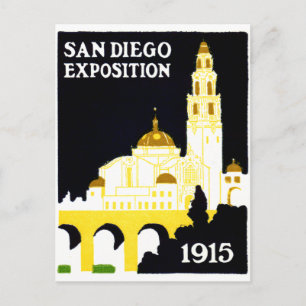 Carte Postale Exposition de San Diego en 1915
