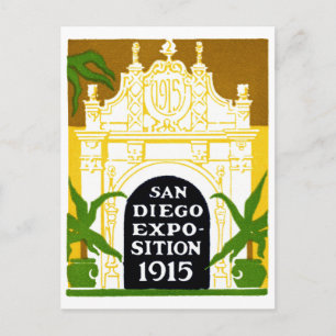 Carte Postale Exposition de San Diego en 1915