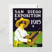 Carte Postale Exposition de San Diego en 1915 (Devant / Derrière)