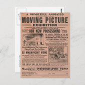 Carte Postale Exposition d'images de déplacement vintage (Devant / Derrière)