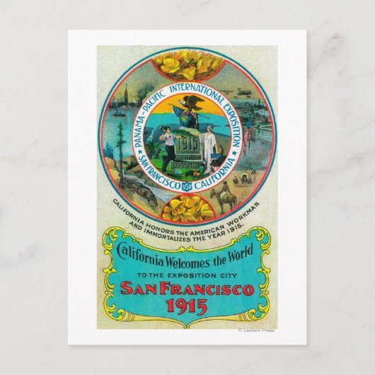 Carte Postale Exposition internationale du Pacifique du Panama (Devant)