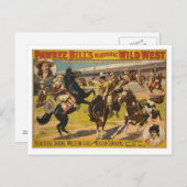 Carte Postale Exposition occidentale sauvage de Bill de Pawnee (Devant / Derrière)