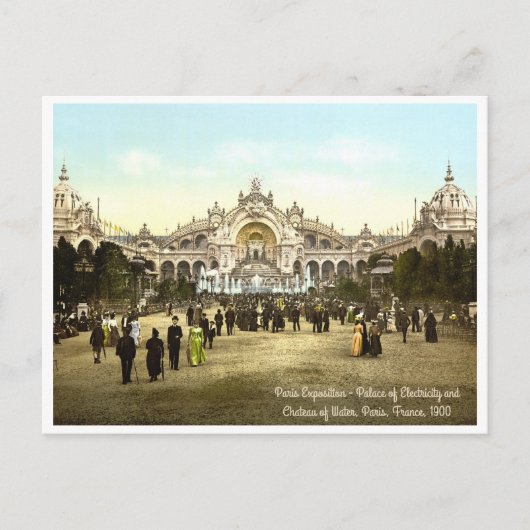 Carte Postale Exposition vintage de Paris en 1900 (Devant)