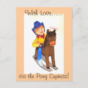 Carte Postale Express de Pony