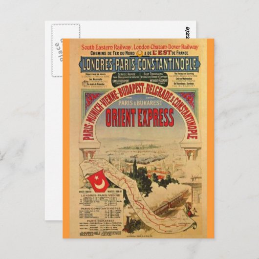 Carte Postale Express d'Orient (Devant / Derrière)