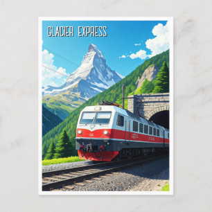 Carte Postale Express Glacier Suisse Matterhorn