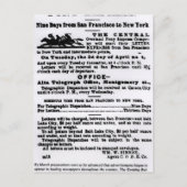 Carte Postale Express Pony, Neuf Jours (Devant)