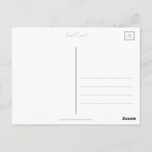 Carte Postale Express Snail Mail par Turtle (Dos)