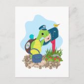 Carte Postale Express Snail Mail par Turtle (Devant)