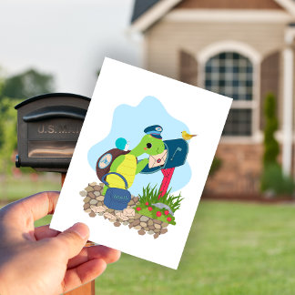 Carte Postale Express Snail Mail par Turtle