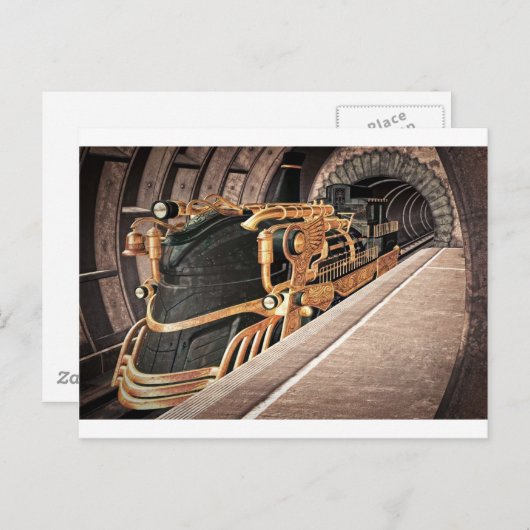 Carte Postale Express Steampunk (Devant / Derrière)