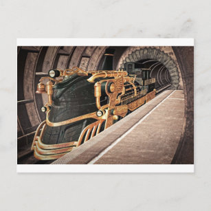 Carte Postale Express Steampunk