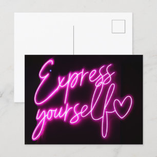 Carte postale 'Express Youself' - Carte postale Fi