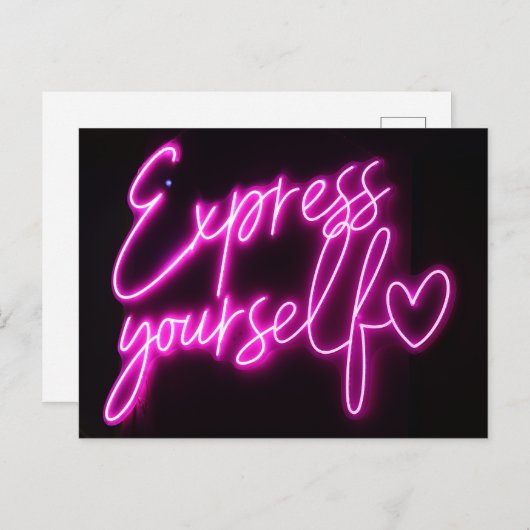 Carte postale 'Express Youself' - Carte postale Fi (Devant / Derrière)
