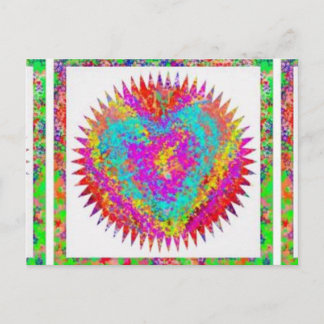 Carte Postale Expression ARTISTIQUE : MATIÈRE DE COEUR