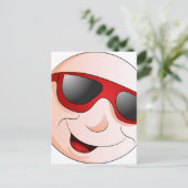 Carte Postale Expression faciale de l'homme Emoji (Debout devant)