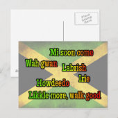 Carte Postale Expression jamaïcaine (Devant / Derrière)