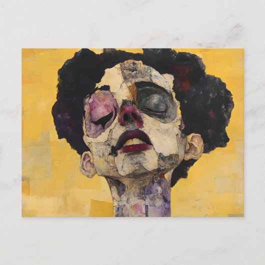 Carte Postale Expressionist Ethereal Portrait - Surrealist  (Devant)