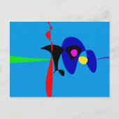 Carte Postale Expressionnisme Abstrait Art numérique simple (Devant)