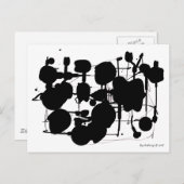 Carte Postale Expressionniste Abstrait (Devant / Derrière)