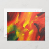 Carte Postale Expressionniste moderne Abstrait Modèle de peintur (Devant / Derrière)