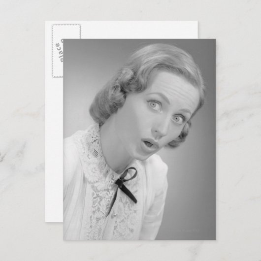 Carte Postale Expressions faciales (Devant / Derrière)