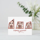 Carte Postale Exprimez-vous  (Debout devant)