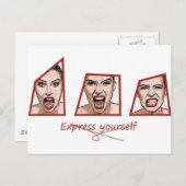 Carte Postale Exprimez-vous  (Devant / Derrière)