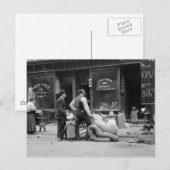 Carte Postale Expulsion du côté est, New York, début des années (Devant / Derrière)