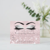 Carte Postale Extension Maquillage Gris rose (Debout devant)