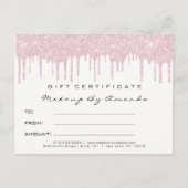 Carte Postale Extension Maquillage rose (Devant)