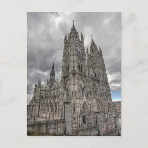 Carte Postale Extérieur de la Basilique à Quito, Équateur