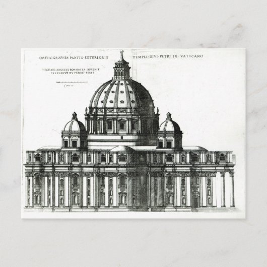 Carte Postale Extérieur de la basilique Saint-Pierre de Rome (Devant)
