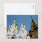 Carte Postale Extérieur de la pagode Shwedagon (Devant / Derrière)