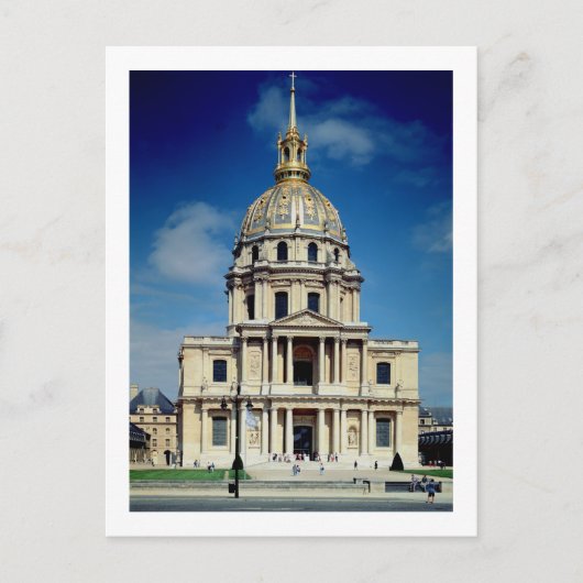 Carte Postale Extérieur de l'église, commencé 1676 (photo) (Devant)