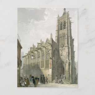 Carte Postale Extérieur de l'église Saint-Séverin, Paris