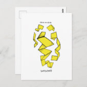 Carte Postale Extérieur/Intérieur. Un Abstrait. (Devant / Derrière)